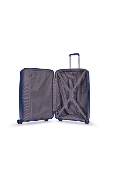 Benetton Trolley Valiz Koyu Mavi Kabin Boy 14BNT8001-03-KMV