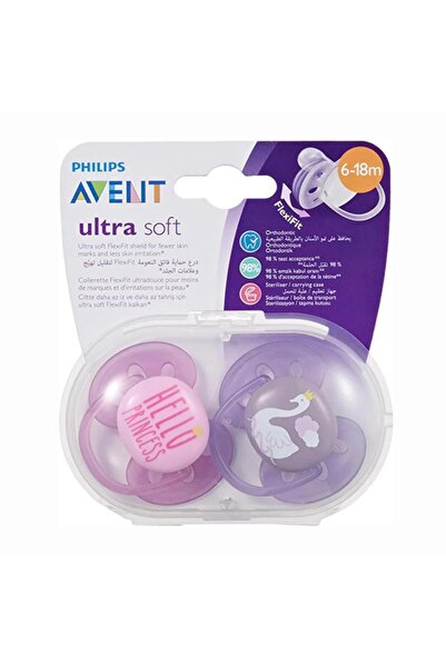 Philips Avent Philips Avent Ultra Soft Pacifier 6-18 months Girls 2 pieces