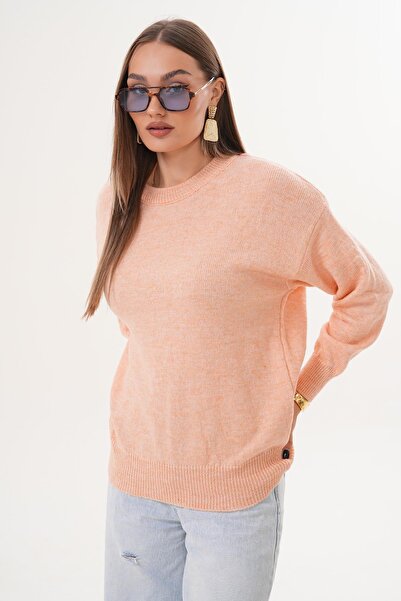 ŞİMAL Women's Crew Neck Knitwear Knitted Loose Sweater 255231 -