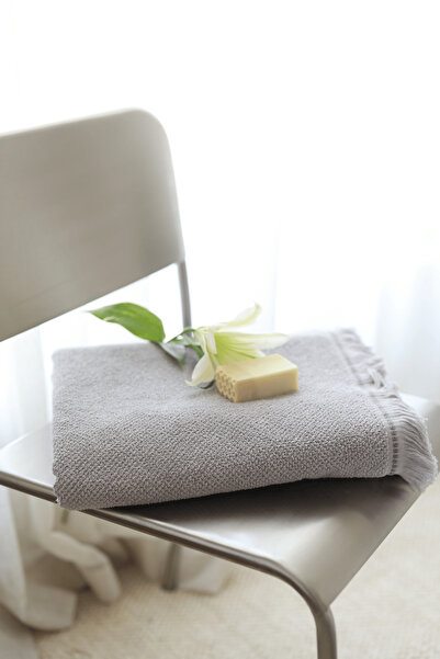 İrya Travertine 100% Cotton Face Towel 50X90 Gray