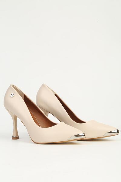 Pierre Cardin Beige Heeled Shoes Pc-55118