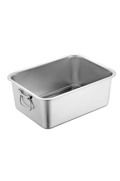 rosberg Tavă de copt cu mânere R51222K6015, 60x40x15 cm, Oțel inoxidabil, Dreptunghiulară, Inox