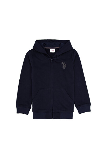 U.S. Polo Assn. Erkek Çocuk Açık Lacivert Örme Hırka 50316706-VR059