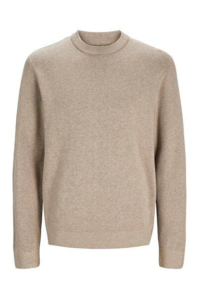 Jack & Jones Crew Neck Relaxed Brown Men's Sweater 12259666_Jprblamilano Stitch Knit C