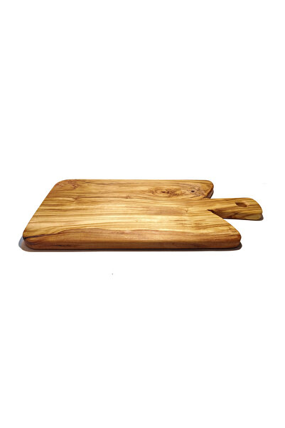 OEM Chopping board made of olive wood, with handle, Crete, size L, 36x20x2 cm