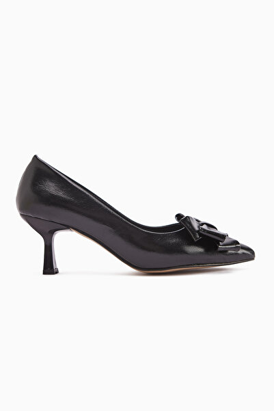 Limoya Denita Black Bow Women's Heeled Shoes