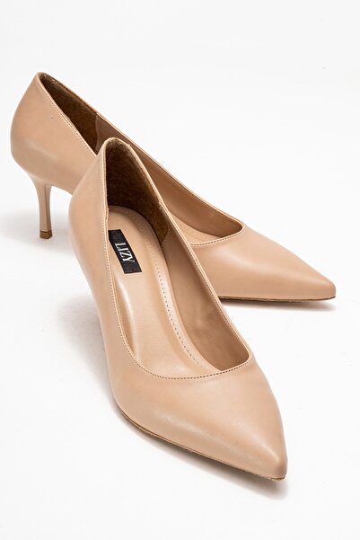 Lizy Shoes Mink - Stiletto de damă cu toc subțire și plat