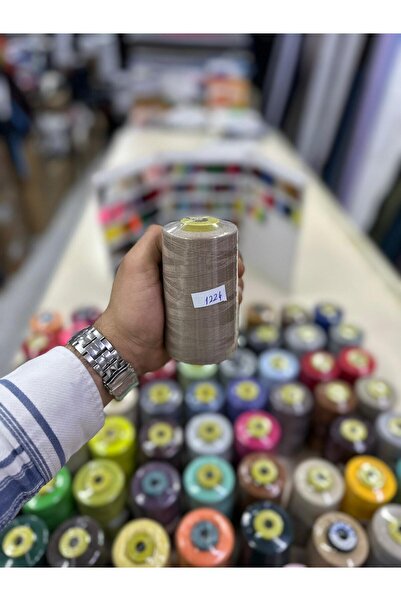 Bayar Kumaş خيط خياطة 1224 خيط آلي ملون رقم 120 بطول 5000 متر