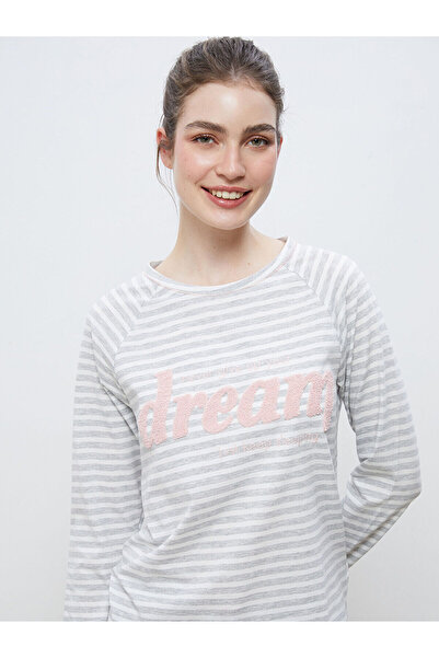 LC Waikiki Crew Neck Embroidered Women's Pajamas Set