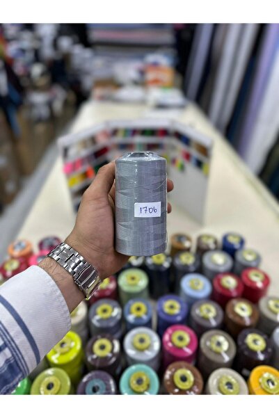 Bayar Kumaş خيط خياطة 1706 ملون، خيط آلي رقم 120، 5000 متر من الخيط