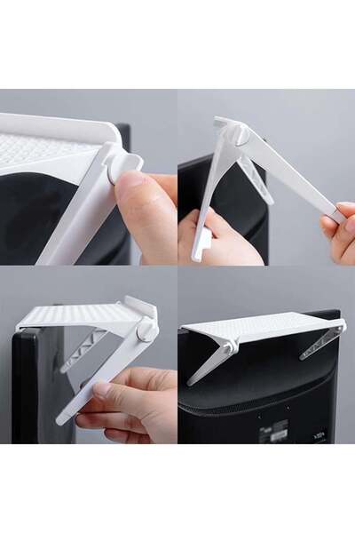 FDDD TV storage shelf, plastic, white, 30 x 11.3 cm
