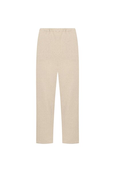 Beauty Omelette Beige Towel Crop Pants