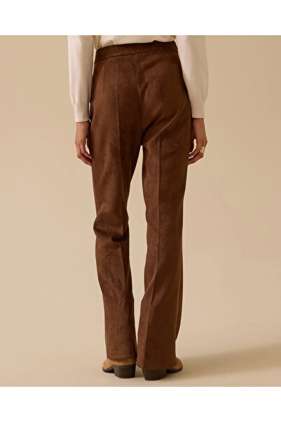 SEÇİL Bol Paça Süet Pantolon