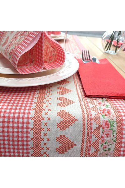 Mank Traversă de masă Linclass - Mathilda (inimi) / 40 cm x 24 m / 1 rolă