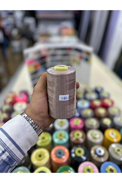 Bayar Kumaş خيط خياطة 186 لون خيط ماكينة رقم 120 5000 متر خيط