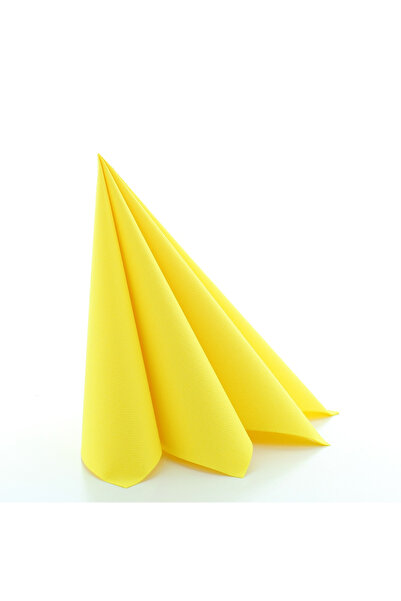 Mank Șervețele de masă festive Linclass - Galbene / 40 x 40 cm / 50 buc