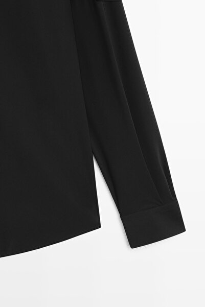 Massimo Dutti Esnek slim fit gömlek