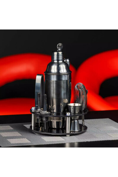 Klausberg Shaker set with accessories KB 7581, 10 pcs, Stand, 720 ml, Graphite