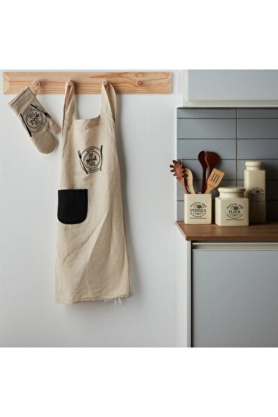 Generic Vintage Linen Apron - 90x90 cm