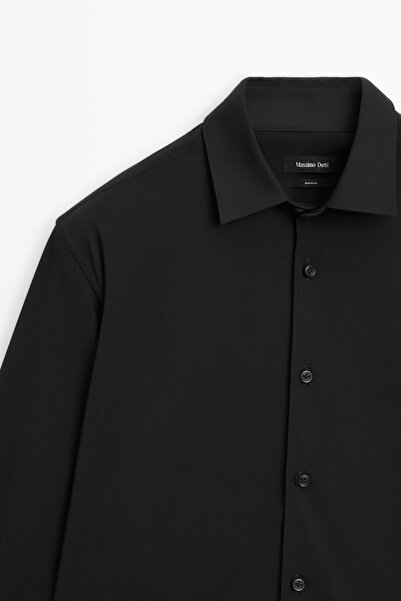 Massimo Dutti Esnek slim fit gömlek