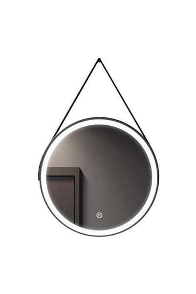 KORMAN Oglindă de baie LED Premium, ramă neagră Minima Touch 60x60 cm