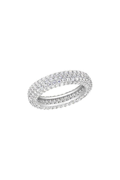 ohmygod jewelry 925 Argint Inel din argint 925 cu cristale de zirconiu alb - Inel Baguette