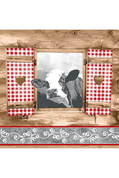 Mank Șervețele festive Linclass - Almblick (model vacă) / 40 cm x 40 cm / 50 buc