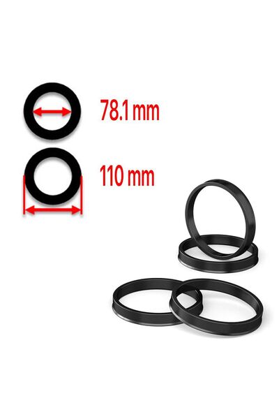 Best Ride Hub Centric Rings 110mm - 78.1mm high quality polycarbonate