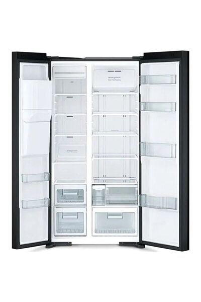 HITACHI 700L Gross 573L Net Side-by-Side Refrigerator | Quick Cooling & Freezing