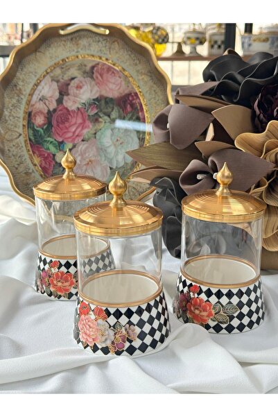 esbonaf Floral 3-Piece Spice Rack