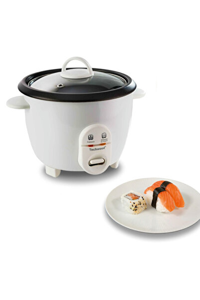 Techwood Aparat de gătit orez TCR-102, 400W, 1 l, funcție de menținere la cald, alb