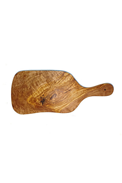 OEM Kitchen chopping board made of olive wood with curved handle, Toledo, XL size, 44x19x2 cm