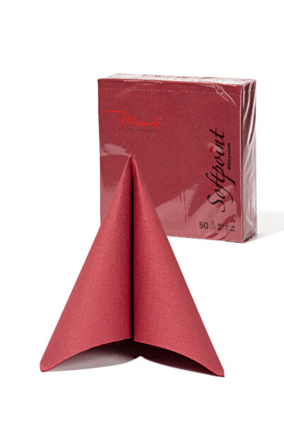 Mank Șervețele de masă festive Softpoint - Bordeaux / 40x40 cm / 50 buc