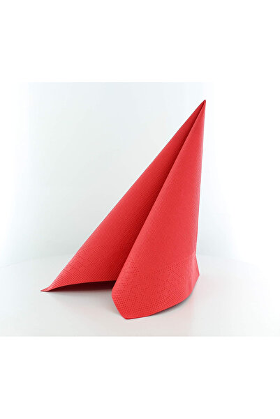 Mank Șervețele de masă festive Tissue Deluxe - Roșu / 40x40 cm / 50 buc