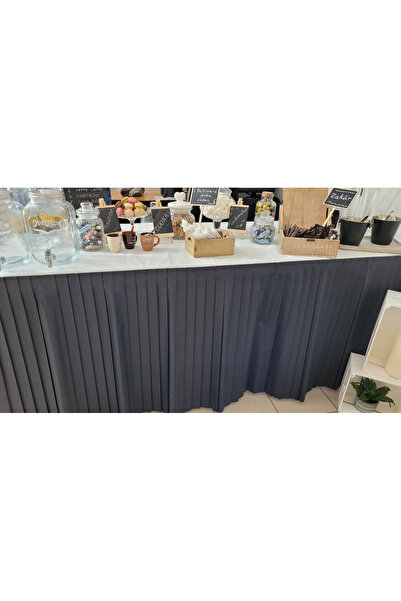 Mank Fustă masă bufet, Linclass - Negru / 72 cm x 4 m