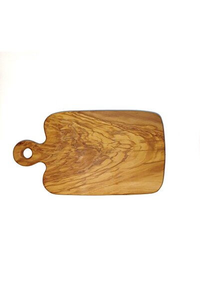 OEM Olive Wood Cutting Board, Rustic with Round Handle, Calabria, 32.5x18x1.5 cm
