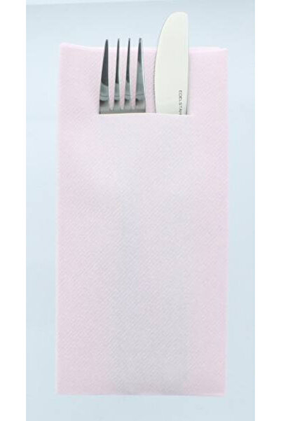 Mank Șervețele cu BUZUNAR pentru tacâmuri - Linclass Roz Deschis / 40 x 40 cm...