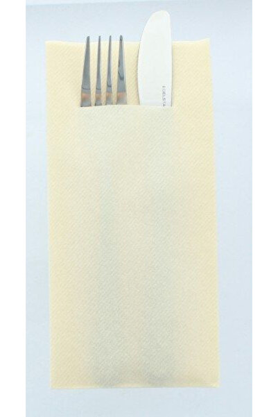 Mank Șervețele cu BUZUNAR pentru tacâmuri - Linclass Creme (Crem) / 40 x 40 c...
