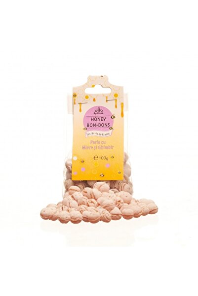 Apidava Bomboane Perle cu Miere si Ghimbir, 100g,