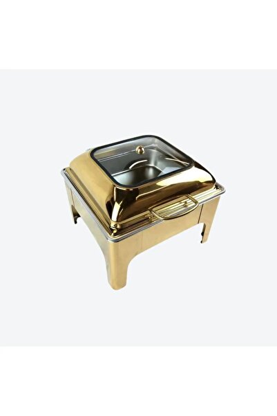 ALMASA 6L Gold Glass Hole Square Hydraulic Buffet Heater