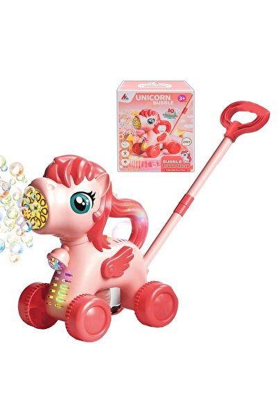 OEM Играчка за бутане със сапунени мехурчета, батерии, кон