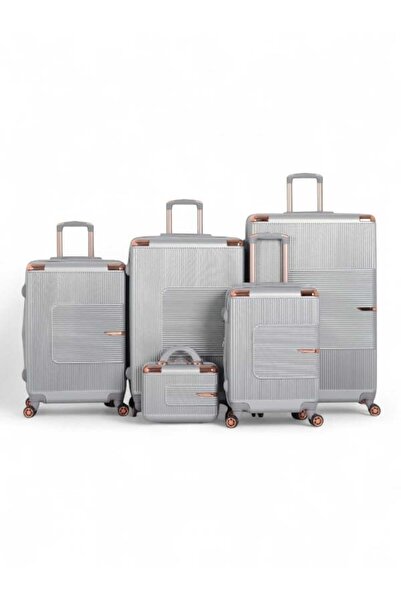 CAPATAN طقم حقائب "عرائس" فاخر ومتكامل - 5 قطع من ABS عالي الجودة (حماية فائقة وتصميم أنيق)