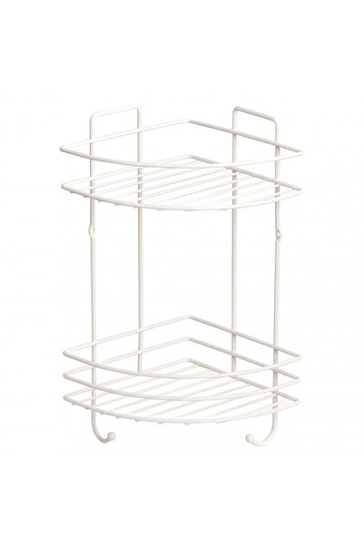Metalife Bathroom shelf DB-716, 18x18x32.5 cm, 2 levels, White