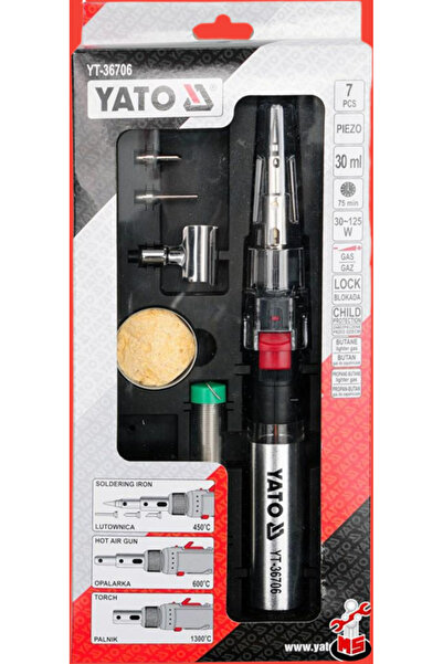 yato Gas soldering iron set + accessories YT-36706