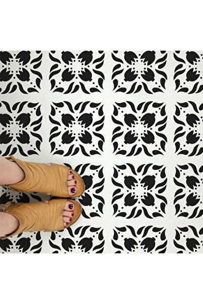 Maxrom Sablon Perete vopsire, tencuiala 0.7mm Tyrell Tile Stencil Refolosibil...