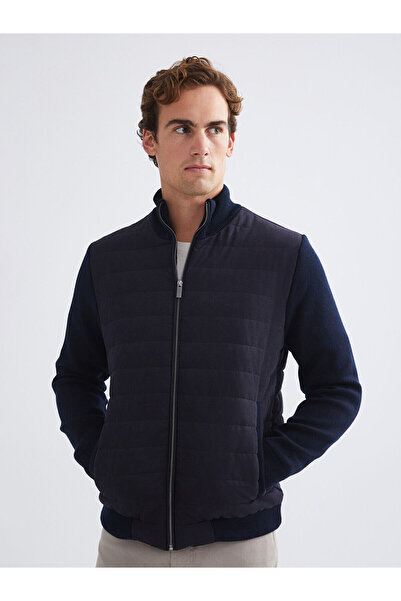 LC Waikiki Palton de tricot pentru bărbați, cu guler vertical, model standard...