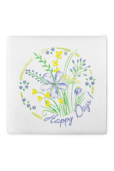 Mank Șervețele de masă festive Linclass - Happy Days / 40 x 40 cm / 50 buc