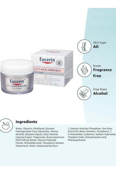 fulina Anti-Wrinkle Face Creme,Gentle Firms Skin Smoother,Sensitive Skin Experts Q10 1.70 oz 48g