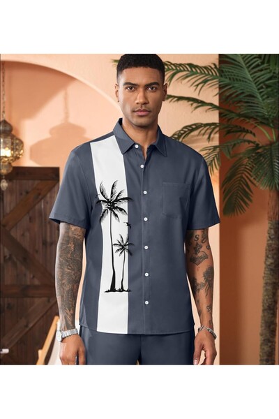 ARDSU Men's Plus Size Summer Shirt