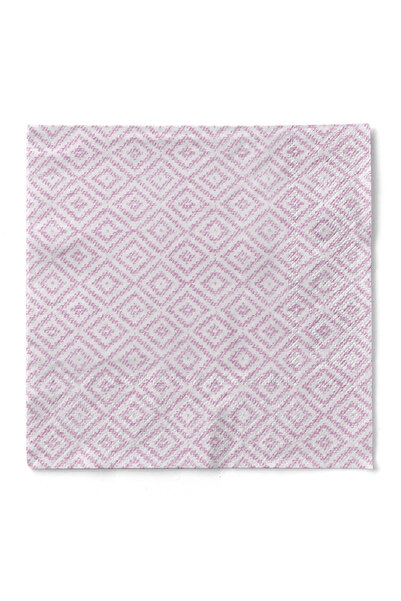 Mank Șervețele de hârtie cu 3 straturi - Lagos Base (imprimare roz), 40 x 40 cm, 100 buc